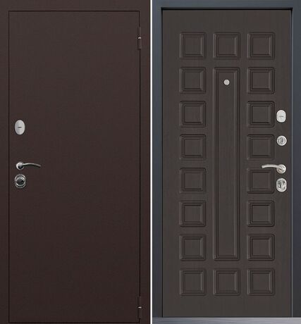 Входная дверь Command Doors Патриот медный антик 01 Венге